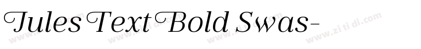 Jules Text Bold Swas字体转换